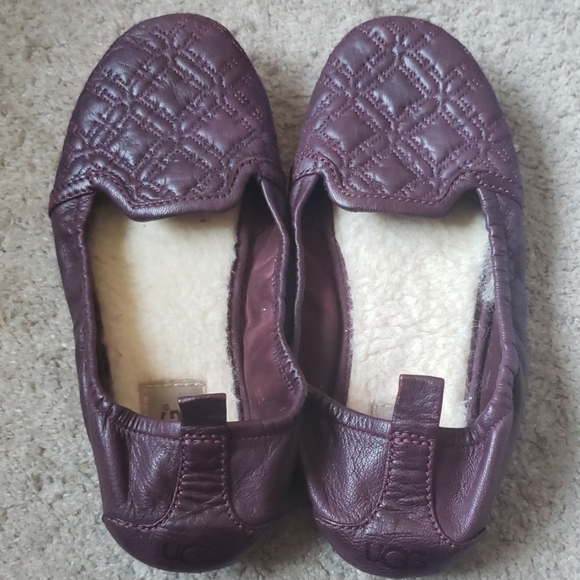 UGG Shoes - UGG Isabella Purple Lined Foldable Ballet Flat